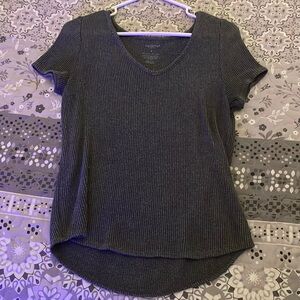 Grey Knit Top
